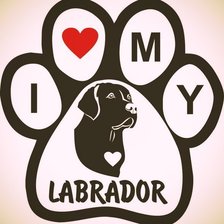 Схема вышивки «I love my labrador»