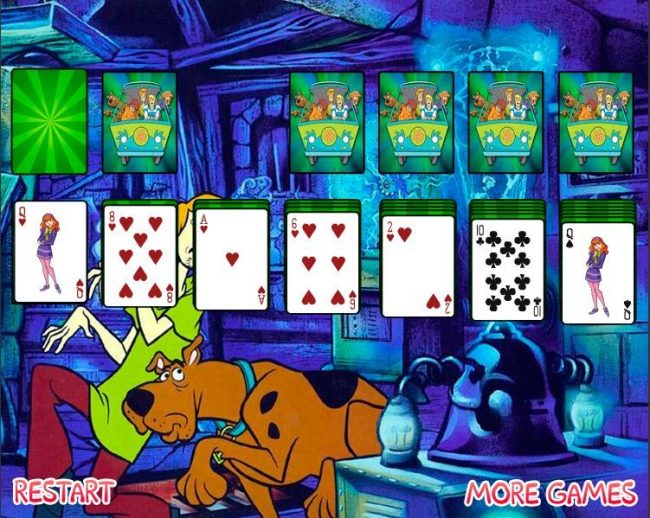 Популярная карточная игра с иллюстрациями со Скуби Ду