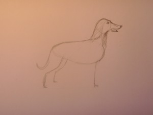 как нарисовать собаку карандашом поэтапно