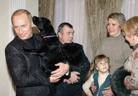Путин с собакой