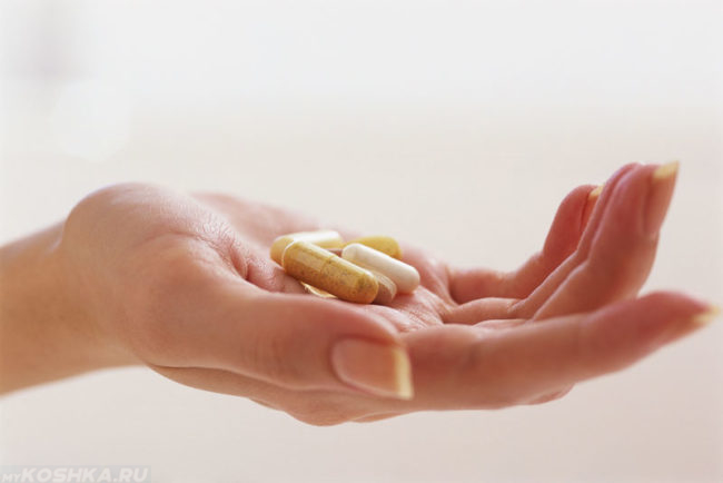 Антигистаминные препараты в руке