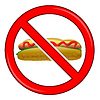 Нет Hot Dog Вход | Векторный клипарт