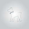 Собака Иконка | Векторный клипарт