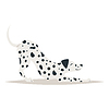 Милая далматинская собака | Векторный клипарт