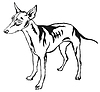 Декоративный портрет собаки Cirneco dell | Векторный клипарт