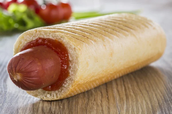 Французский гриль хот-дога — стоковое фото