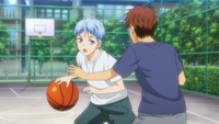 Kuroko with Ogiwara in their childhood