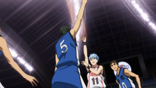 Kuroko scores the first points of the match