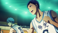 Kuroko and Aomine&#039;s teamwork